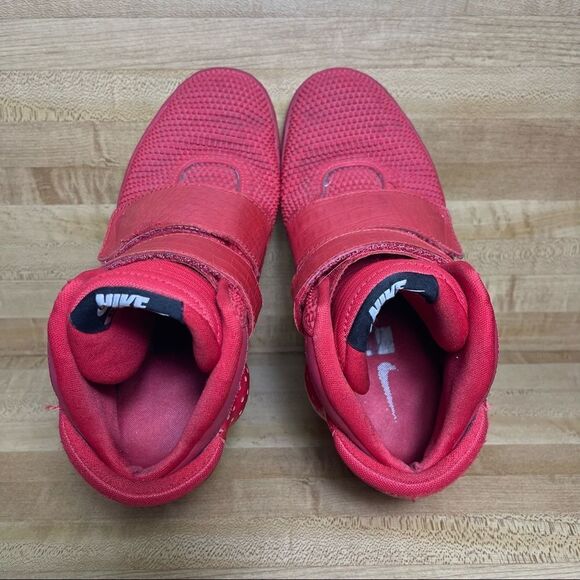 2014 NIKE FLYSTEPPER 2K3 PREMIUM UNIVERSITY RED OCTOBER CHROME 677473-601 Sz 8 - Picture 4 of 7